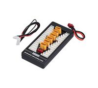 ViaGasaFamido 30A Safety T Connector Charging Extension Board, Amass Sortial Pild Balance Charger pour Les Batteries 2S / 3S, Prend en Charge 3 Charges Parallèles, Accessoire de Rapide avec (XT60