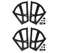 ViaGasaFamido 4Pcs Meubles Chaussures Tiroir Cabinet Charnière Flip Rack Plaque Cadre Tournant Rack Accessoire Remplacement Raccords Noir pour La Maison Cuisine Salon