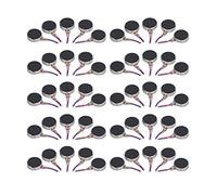 ViaGasaFamido 50Pcs Mini Moteurs À Vibration DC 3V 10x2.7mm Plat Anti-Interférence Moteur Petit Léger À Faible Bruit Micro Moteur Vibrant Plat Coin Bouton-Type pour Téléphone Portable,Moteur Dédié