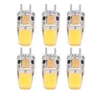 ViaGasaFamido 6 Pièces Ampoule COB 5 W AC DC12 V Angle de Faisceau de 360 degrés Pas de Scintillement Pas de Bourdonnement économie D'énergie GY6.35 Ampoule pour Lustre de Plafond Lampes de