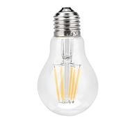 ViaGasaFamido Ampoule à Filament de Style Rétro, Blanc Chaud à intensité Variable 2700K, Angle de Faisceau de 360 degrés pour l'éclairage des Restaurants et des Cafés (Gradation lumière blanche 4W)