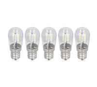 ViaGasaFamido Ampoule de Plafonnier LED E12 en Verre, Acier Inoxydable et Verre, luminosité 500LM pour l'éclairage de la Chambre et du Bureau