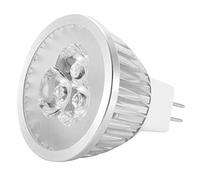 ViaGasaFamido Ampoule LED MR16 12 V 3 W Blanc Chaud 3000 K - Base en Aluminium, Lumière Basse Consommation pour la Maison, le Restaurant, L'hôtel et le Bar (5,6 Cm, Durée de Vie de 50 000