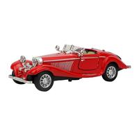 ViaGasaFamido Antique Classic Model Cars avec Une Légère Lumière Convertible Roadster Vintage Child Kid High Simulation Pull Back Car Toy Alloy Vehicle for Boys Girls Enfants (Rouge)