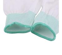 ViaGasaFamido Antistatiques Enduits de PU, Fibre de Nylon, Conception Antidérapante, Longue Durée de Vie, Travailleurs électroniques, Taille S (Moyen (surjet vert))