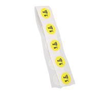 ViaGasaFamido Autocollant NFC 504 Octets, Matériau PVC étanche, étiquette NFC à Petite Taille pour Lire, écrire, et Plus, Application Large, Bonne compatibilité avec les Autocollants NTAG215, Carte