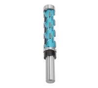 ViaGasaFamido Bit de Routeur de Garniture à Chasse D'eau, Bit de Routeur en Spirale à Double Roulement de 1/2 Pouce de Diamètre de Coupe 3/4 Pouce, avec Conception Multi-lames pour le Travail