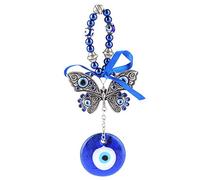 ViaGasaFamido Blue Evil Eye, 6.69 Pouces Turc Bleu Mauvais œil Papillon bénédiction Suspendus amulette Musulmane tenture Murale décor à la Maison Protecteur pendentifObjets de décoration