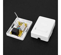 ViaGasaFamido Boîte de Jonction de Réseau 8p8c Cat6 avec Borne IDC en Bronze Phosphore, pour Le Câblage des Réseaux, Une Solution Simple, Une durabilité élevée, Un Câblage Efficace, Un Travail Fin,