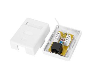 ViaGasaFamido Boîte de Jonction de Réseau 8p8c Cat6 avec Borne IDC en Bronze Phosphore, pour Le Câblage des Réseaux, Une Solution Simple, Une durabilité élevée, Un Câblage Efficace, Un Travail Fin,