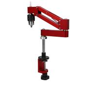ViaGasaFamido Bras de Taraudage Réglable avec Cadre en Métal Robuste pour Perçage Précis en Atelier ou Garage Alliage D'aluminium Rouge 1 unité