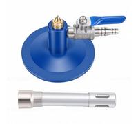 ViaGasaFamido Brûleur Bunsen en Acier allié de Zinc avec Vanne à Aiguille Filetée pour Utilisation en Laboratoire Contrôle de Flamme Réglable