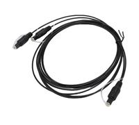 ViaGasaFamido Câble Optique Numérique SPDIF Toslink Répartiteur pour Consoles de Jeu HDTV Home Cinéma avec Transmission du Son par Fibre Optique Audio Clair et Stable