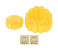ViaGasaFamido Canapé Gonflable Transparent - Canapé Gonflable Portable pour Utilisation Intérieure et Extérieure, Chaise en PVC Couleur Bonbon pour Salon, Piscine et Fêtes (Yellow)