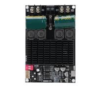 ViaGasaFamido Carte Amplificateur Post-Stage Pure 2x100W, Module TPA3221, Dissipateur Thermique Silencieux, Conception Compacte pour Haut-parleurs 3-8Ω