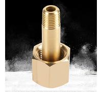 ViaGasaFamido CGA-320 Écrou et Mamelon en Laiton Rondelle de Régulateur de CO2 Raccord de Valve de CO2 Raccord de Gaz avec Nettoyeur Haute Pression pour Régulateur de Réservoir de