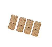 ViaGasaFamido Charnières Cachées 4 Pièces, Cuivre plaqué or, Angle d'ouverture de 180 Degrés, Idéales pour la Restauration de Boîtes à Bijoux (12mm)