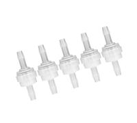 ViaGasaFamido Clapet Anti-retour en Plastique 5 Pièces Clapet Anti-retour Unidirectionnel 3,8 Mm 4,9 Mm Diamètre Intérieur Résistance à la Corrosion de la Température de L' avec Matériau de (5