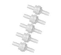 ViaGasaFamido Clapet Anti-retour en Plastique 5 Pièces Clapet Anti-retour Unidirectionnel 3,8 Mm 4,9 Mm Diamètre Intérieur Résistance à la Corrosion de la Température de L' avec Matériau de (6MM)