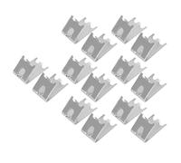 ViaGasaFamido Clips d'étagère de Congélateur 14 Pièces, Support de Réfrigérateur en Acier Inoxydable 304, Conception Robuste de 1.5mm pour l'organisation de la Cuisine