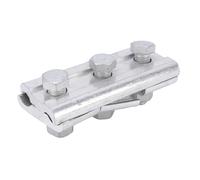 ViaGasaFamido Collier de Serrage à Rainure Parallèle en Alliage d'aluminium épais de Type T 3 Boulons pour les Industries électriques, Tunnels, Opérations Minières, Connexions étanches Sécurisées