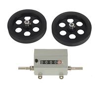 ViaGasaFamido Compteur à roulettes 5 Chiffres Roue de Mesure précise pour Mesure de Longueur 0-9999.9m Outil Professionnel Portable pour bâtiment topographie aménagement extérieur