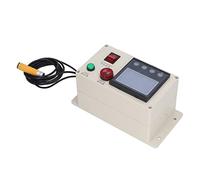 ViaGasaFamido Compteur de Longueur Numérique, Matériau ABS, Affichage à 8 Chiffres à Double Rangée, Comptage Automatique et Fonction de Mémoire pour les Applications Industrielles