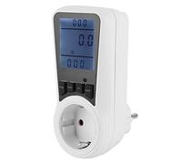 ViaGasaFamido Compteur de Puissance Compteur d'électricité ABS Affichage Numérique LCD 16A 3680W Testeur de Courant de Tension avec Suivi des Coûts pour la de l'énergie des Appareils de Bureau à