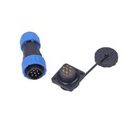 ViaGasaFamido Connecteur D'alimentation D'aviation à Socket de Bouche pour les Ordinateurs D'instrumentation de L'équipement de Communication (7 broches)