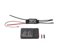 ViaGasaFamido Contrôleur de Vitesse électronique ESC sans Balais 80A RC pour Hélicoptère RC, Modes de Démarrage Réglables et Carte de Programmation