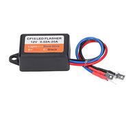 ViaGasaFamido Contrôleur Stroboscopique de Flash Automobile 12 V, Module de Clignotant LED ABS étanche, 45 à 75 Fois/min pour Clignotants et Feux de Freinage de Voiture