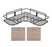 ViaGasaFamido Corner de Douche Caddy Rangement de Rangement sans Forage D'organisation étagère de Support de 5 Kg de Conception Moderne Robuste avec Un Autocollant Puissant pour Les Toilettes