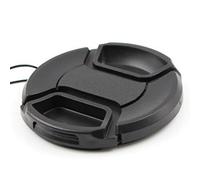 ViaGasaFamido Couvercle de la Lentille de la Caméra, Black ABS Protective Protective Universal 58mm Front Lens Cap pour la Caméra DSLR, avec Une Installation Rapide pour la Protection des