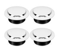 ViaGasaFamido Couvercles de Conduit Soffite Ronds 15,24 Cm, Diffuseur de | ABS, Verrouillage par Encliquetage pour Installation Facile, Pivote pour Diriger le Flux D’air, Finition Blanche pour Salon