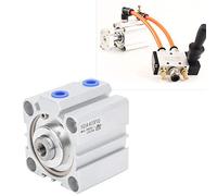ViaGasaFamido Cylindre d'air en Alliage en Alliage en Aluminium SDA40 avec Coussinets à Double Action et Anti-collision, 20 Mm de Course, Haute praticité, 1 pour l'air, Fonctionne pour 0,15-0,8MPA