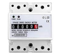 ViaGasaFamido DDS1891DIN Rail Monophasé Kilowatt Heure KWH Mètre 4P LCD Affichage de L'électricité Rail Moniteur D'énergie 50Hz 230V Compteur Électrique pour Le Ménage Usine