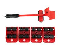 ViaGasaFamido Déménageurs de Meubles, Curseurs de Chariot Robustes de 1,2 Kg avec Roues Rotatives à 360°, Ensemble d'outils en Plastique et en Fer pour Canapés, Réfrigérateurs, Lits, Armoires,