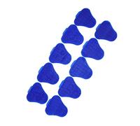 ViaGasaFamido Désodorisant pour écran d'urinoir, Tapis Triangulaires Anti-éclaboussures en Silicone, Paquet de 10 pour Toilettes pour Femmes et Hommes, 6,5 X 6,5 Pouces (BLUE)