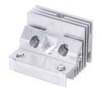 ViaGasaFamido Dissipateur Thermique D'extrudeuse, Bloc de Refroidissement en Alliage D'aluminium pour Imprimante 3D K1 K1 Maximum, avec Ensemble de Blocs Chauffants en Céramique de Type