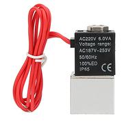 ViaGasaFamido Drecit Salénoïde D'acteur DCG1 / 8 "G1 / 4" Réponse Rapide Air Air Aluminium Valve de Carrosserie 220VAC pour Les Appareils électroménagers (G1/4")