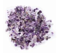 ViaGasaFamido Éclats de Pierre Roulée, Morceaux de Cristal de Roche Naturel concassé de Formes Irrégulières, Non Percés et Polis pour Aquarium, Pot de Fleurs, Décorations de Bouddha (PURPLE)