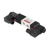 ViaGasaFamido Électrovanne Pneumatique, électrovanne d'air en Alliage 4V230C 08 DC12V DC24V 3 Positions 5 Voies G1 4 Pouces pour équipement d'automatisation de Contrôle Industriel Génie Mécanique