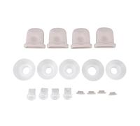 ViaGasaFamido Ensemble de Remplacement de Tire-lait Portable, 4 Valves à Bec de Canard et 5 Inserts de Bride pour la Plupart des Tire-lait en Tailles 13 15 17 19 21 Mm