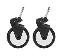 ViaGasaFamido Ensemble de Roues Avant pour Baby Jogger, Baby Jogger Ensemble de Roues de Remplacement avec Outils Poussettes pour bébé Roues en Caoutchouc Chariot[1 Paire Avant] Poussettes 3 Roues
