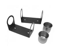 ViaGasaFamido Ensemble de Support D'entonnoir à Mural avec 2 Tasses pour le Stockage en Atelier, Conception Peu Encombrante, Construction Robuste