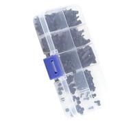 ViaGasaFamido Entretoise de Colonne Hexagonale M3, Nylon PA66, Kit d'assortiment de 250 Pièces avec Vis et écrous pour Cartes PCB et Machines (Modèle M2 simple passe-C)