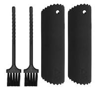 ViaGasaFamido Éplucheur D'ail en Silicone, Tube à Rouleau, Ensemble et Brosse pour éplucher L'ail Odeur sur les Mains