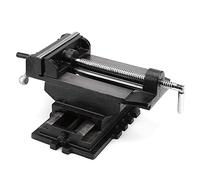 ViaGasaFamido Étau Coulissant croisé de 6 Pouces, Artisanat en Fonte Robuste, Conception à Double Direction, Largeur de Mâchoire de 150 Mm, Idéal pour les Menuiseries et les Machinistes