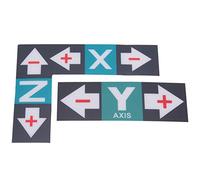 ViaGasaFamido Étiquette Autocollante pour Machine à Graver, en Plastique avec Motifs Clairs, étiquettes d'instructions pour Marqueur XYZ, 4,7 X 3,5 Pouces pour une Identification Facile