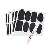 ViaGasaFamido Étiquettes Tableau Noir Réutilisables Lot de 88 avec Marqueur de Craie Blanche pour Écoles Bureaux Maison - Organisation Flexible et Planification Scolaire Durable
